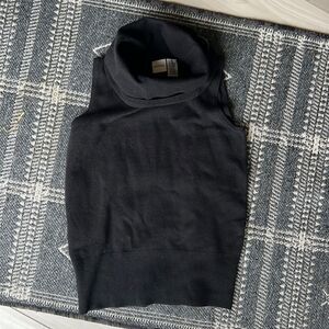 Womens Merona Sweater Tank Black Size S